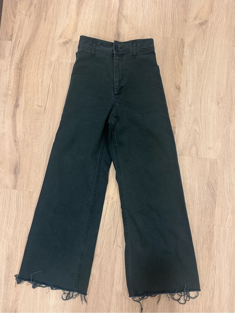 Zara Marine Straight Jeans- Dark Green